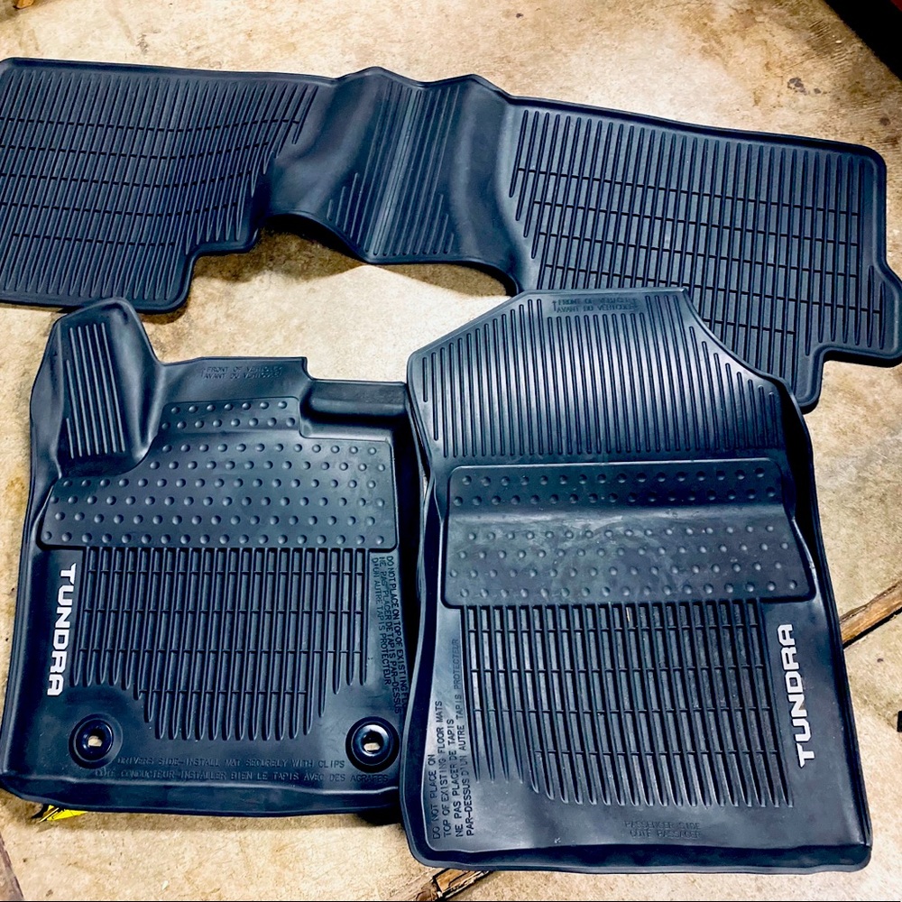 COPY - 2020 Toyota Tundra OEM All Weather floor mats.